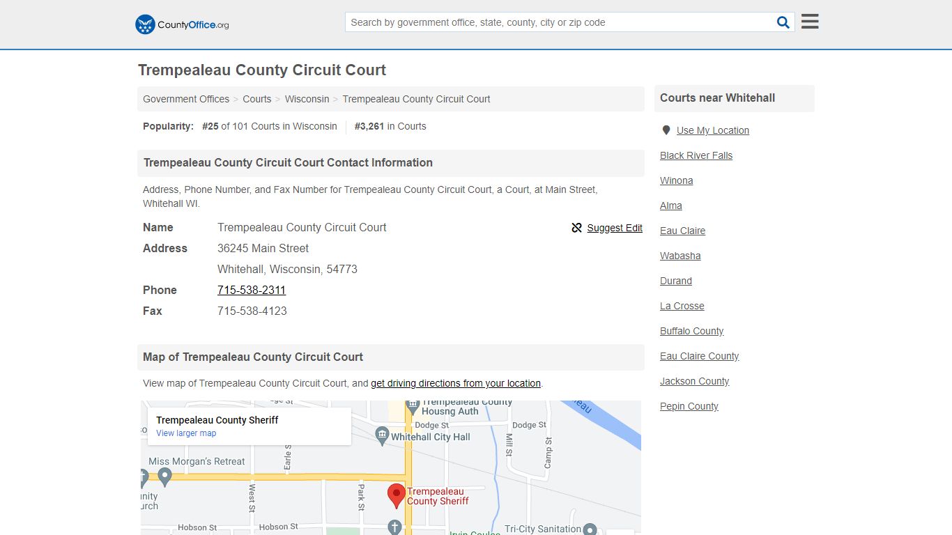 Trempealeau County Circuit Court