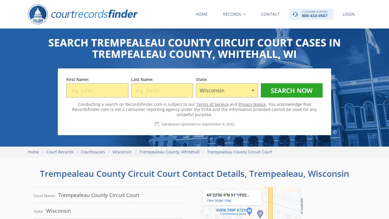 Trempealeau County Circuit Court Case Search - RecordsFinder